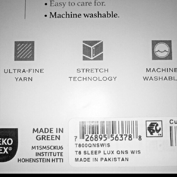 new WISTERIA Charter Club Sleep Luxe 800 TC 100% Cotton Sateen QUEEN Sheet Set - Picture 9 of 9